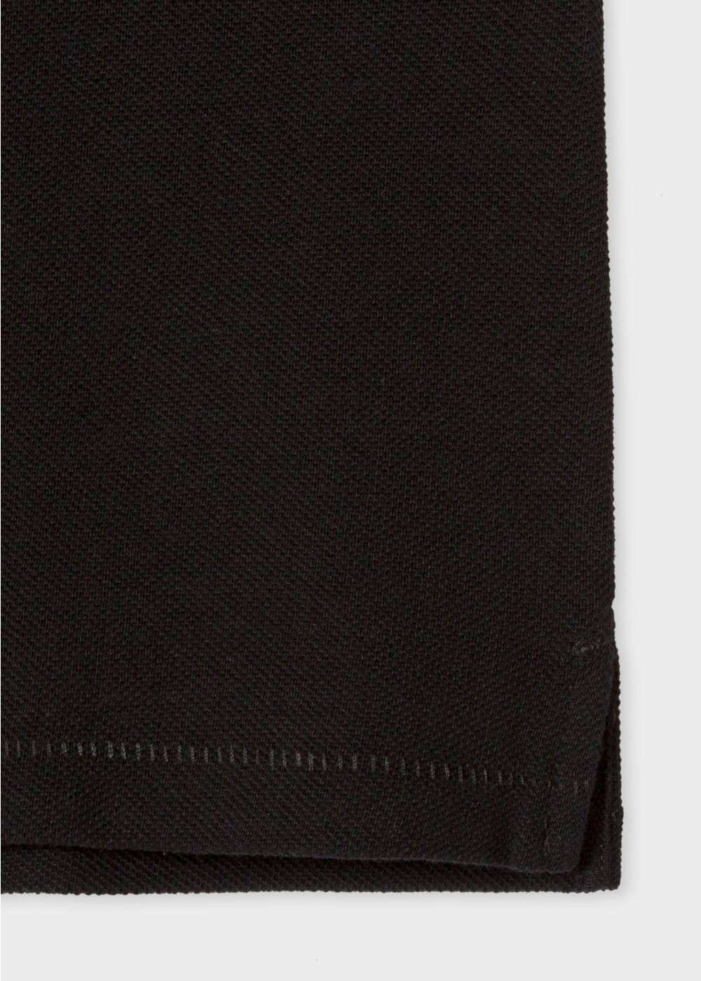 Paul Smith Men's Black Cotton-Piqué Zebra Logo Polo T-Shirts