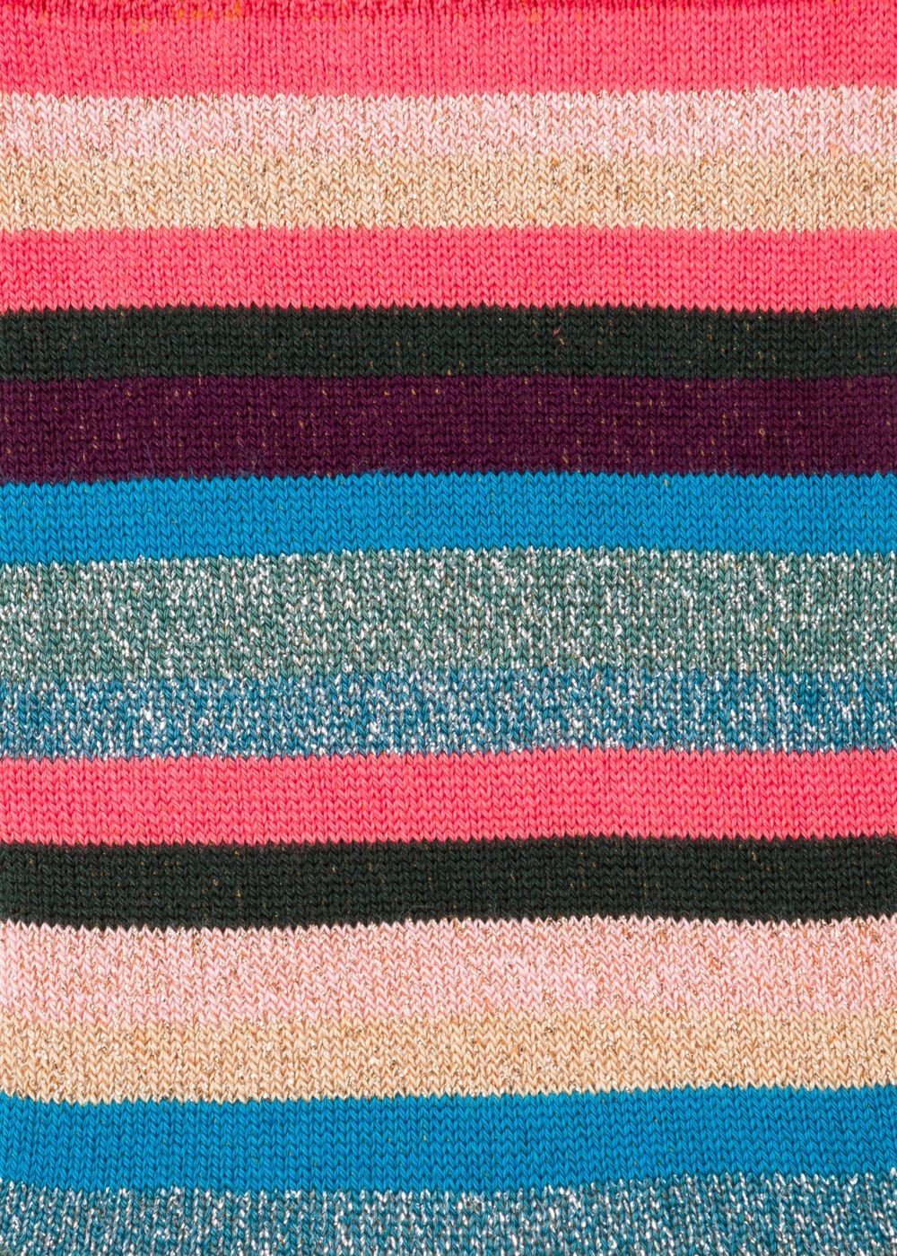 Paul Smith Womens's Bright Pink Glitter 'swirl Stripe' Socks