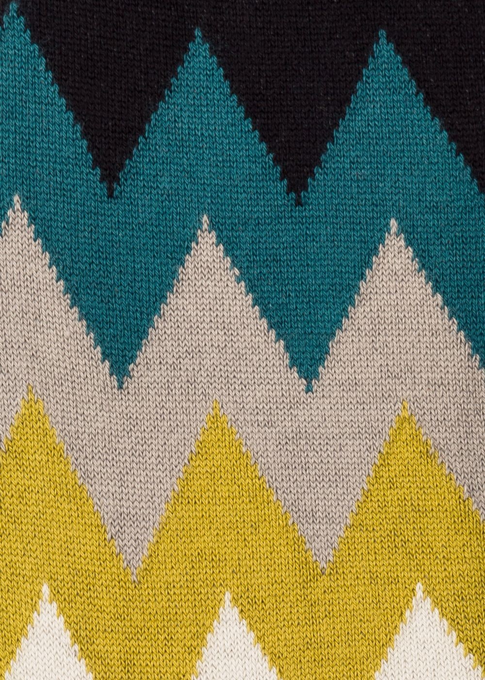 Paul Smith Mens's Black Zig-Zag Stripe Socks