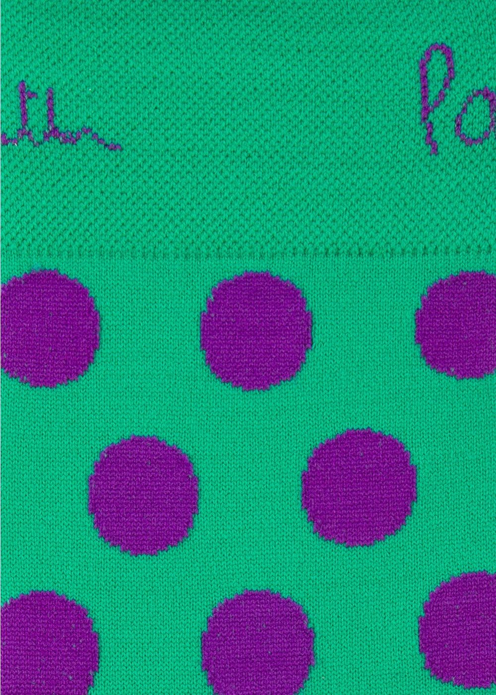 Paul Smith Men'S Green Polka Dot Cycling Socks