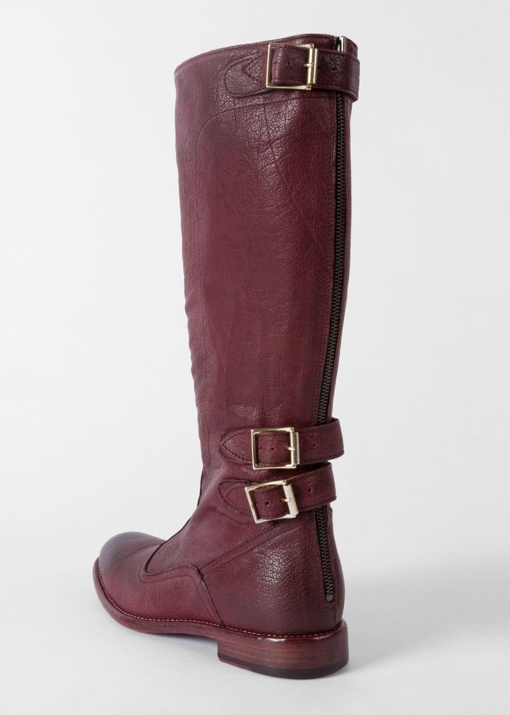 Paul Smith Women's Bordeaux Leather 'kings' Boots