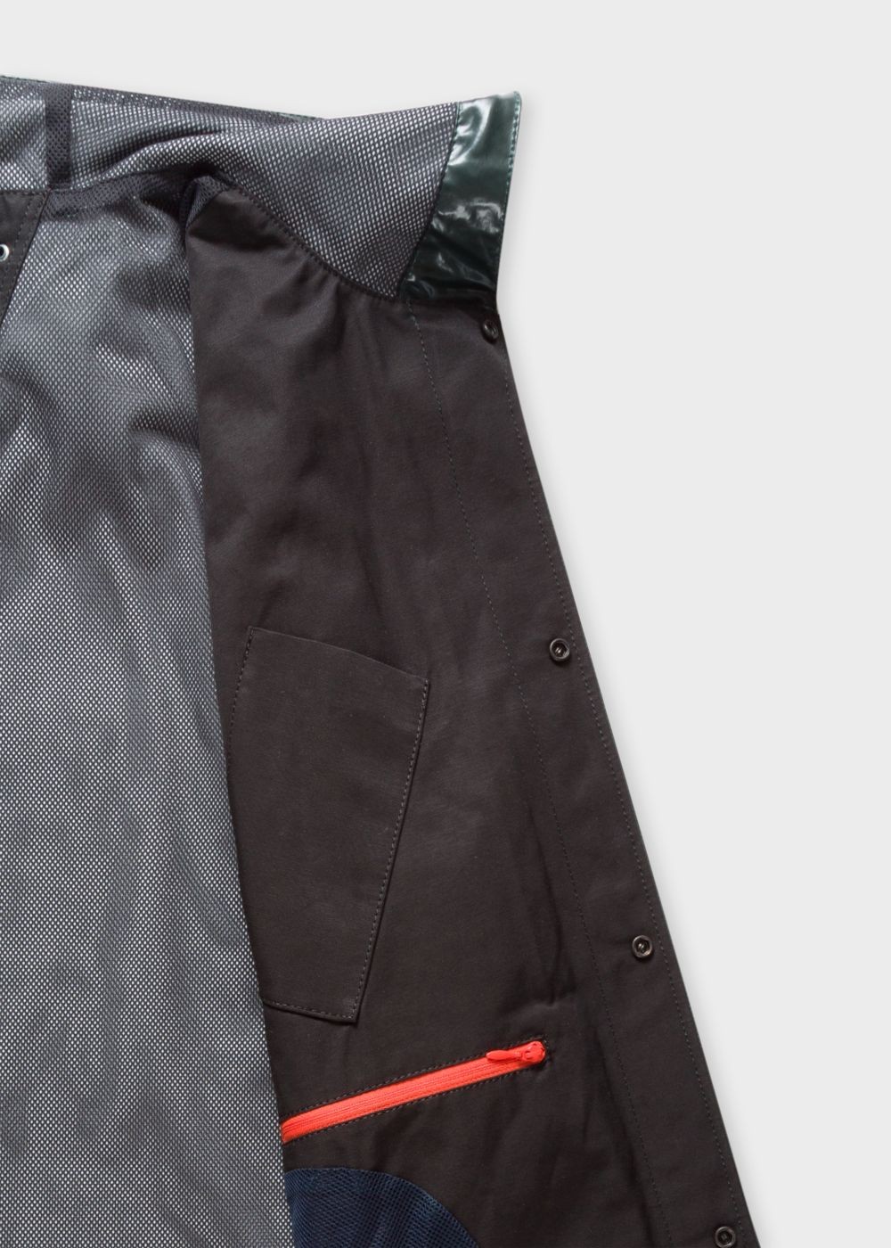 Paul Smith Men's Showerproof Dark Green Hooded Coats