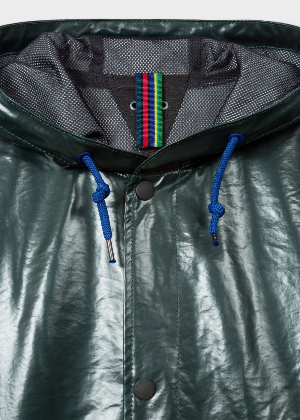 Paul Smith Men's Showerproof Dark Green Hooded Coats