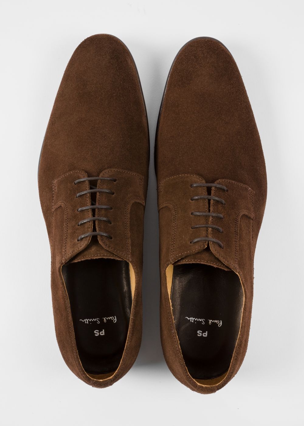 Paul Smith Mens's Chocolate Brown Suede Leather 'gould' Derby Shoe