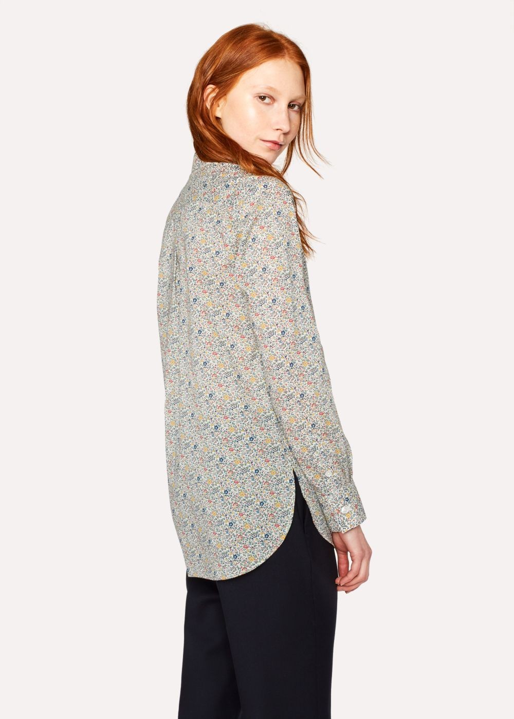 Paul Smith Lady's Cream 'ditsy Floral' Print Cotton Tshirt