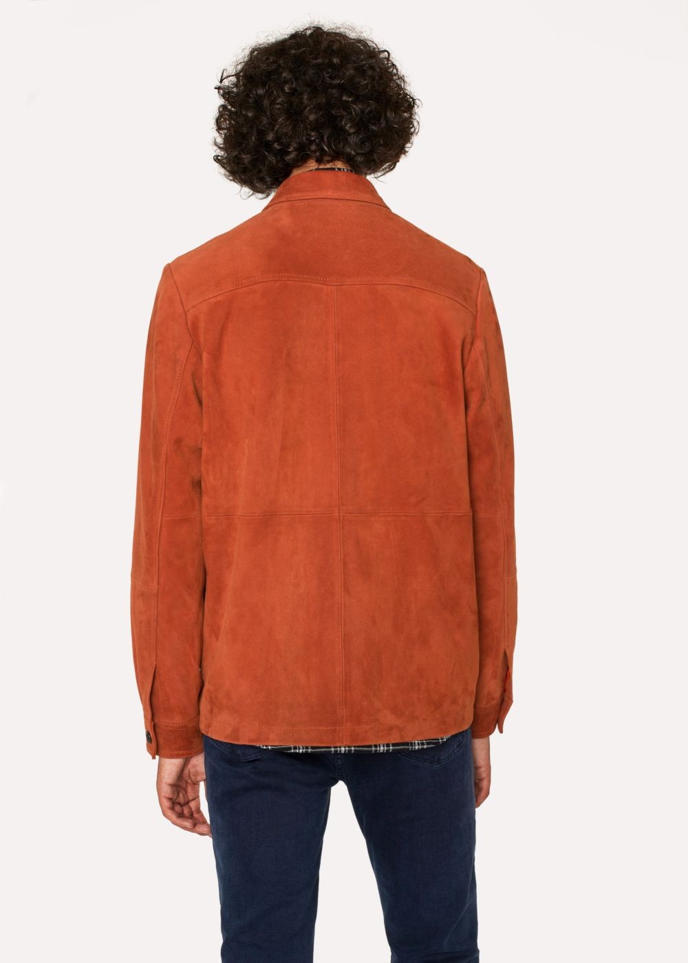 Paul Smith Men's Burnt Orange Suede Work coat