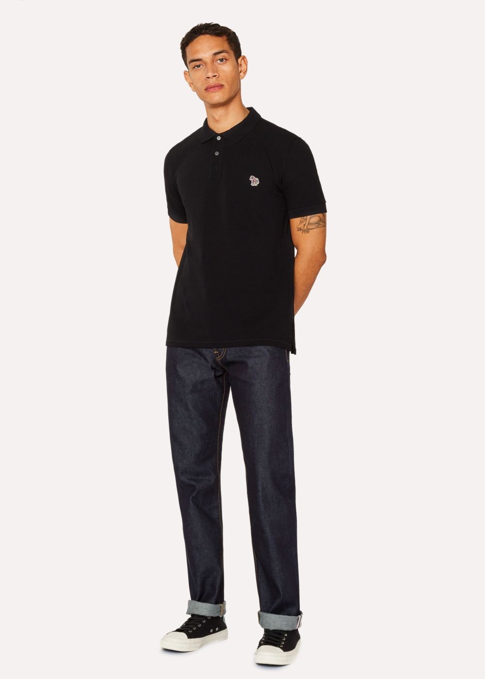Paul Smith Men's Standard-Fit 13Oz Indigo Rinse 'exclusive And Pink Selvedge' Denim Jeans