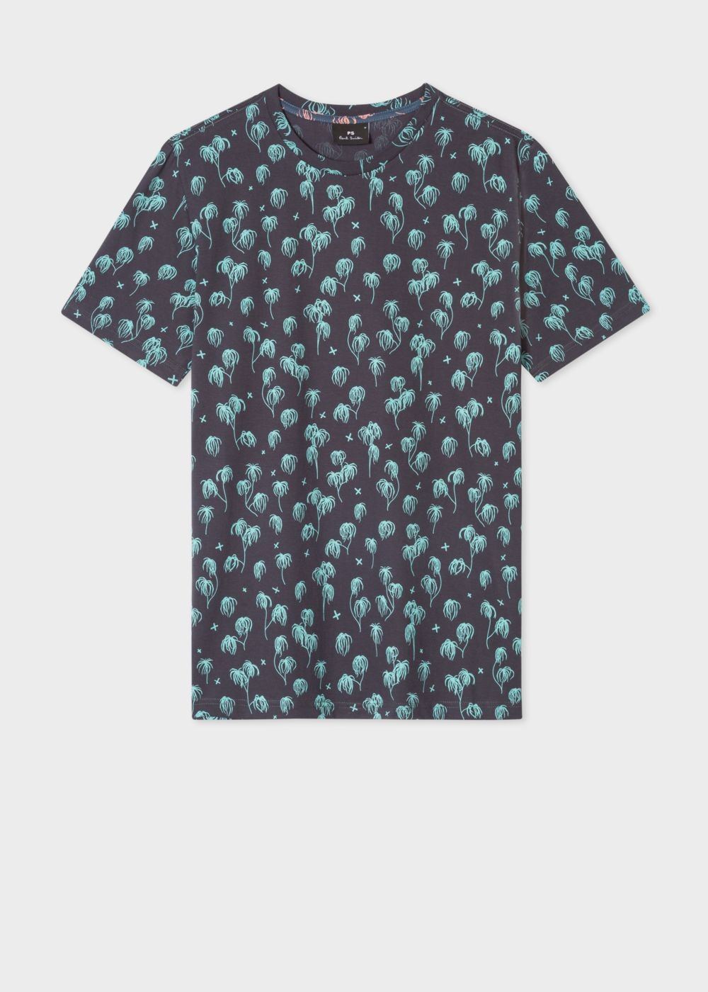 Paul Smith Mens's Navy 'cuban Palm Tree' Print Tshirt