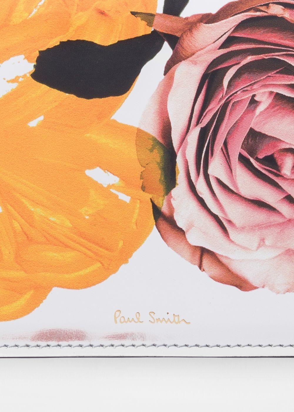 Paul Smith Women's Silver 'rose' Leather Clutch Bags