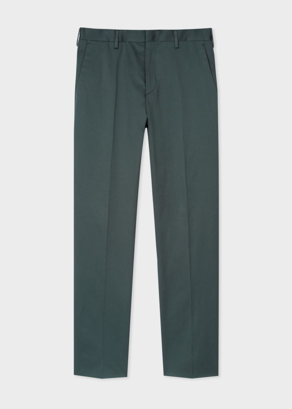 Paul Smith Men's Slim-Fit Bottle Green Stretch-Cotton Chinos Clothing