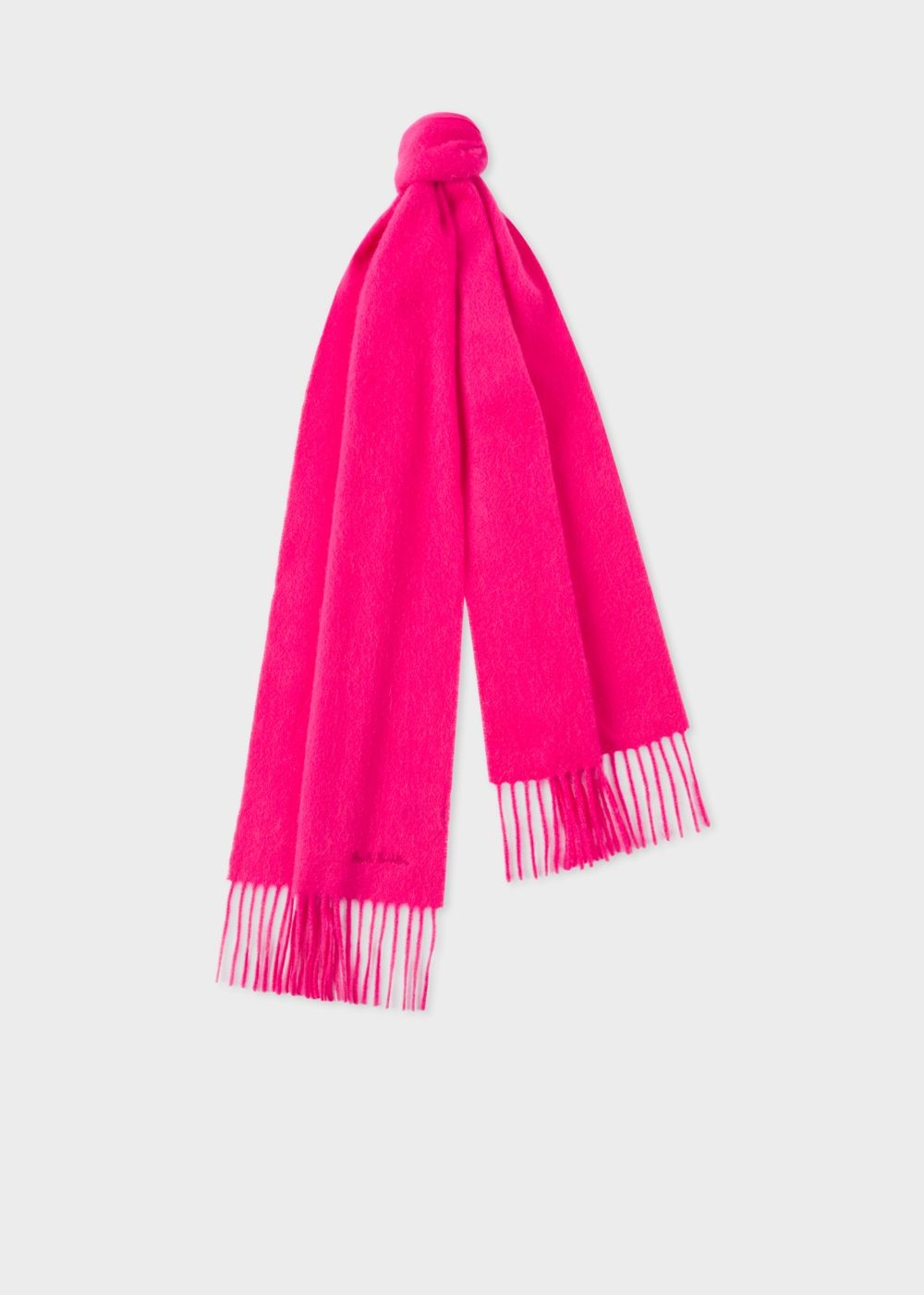 Paul Smith Bright Pink Cashmere Scarf Women