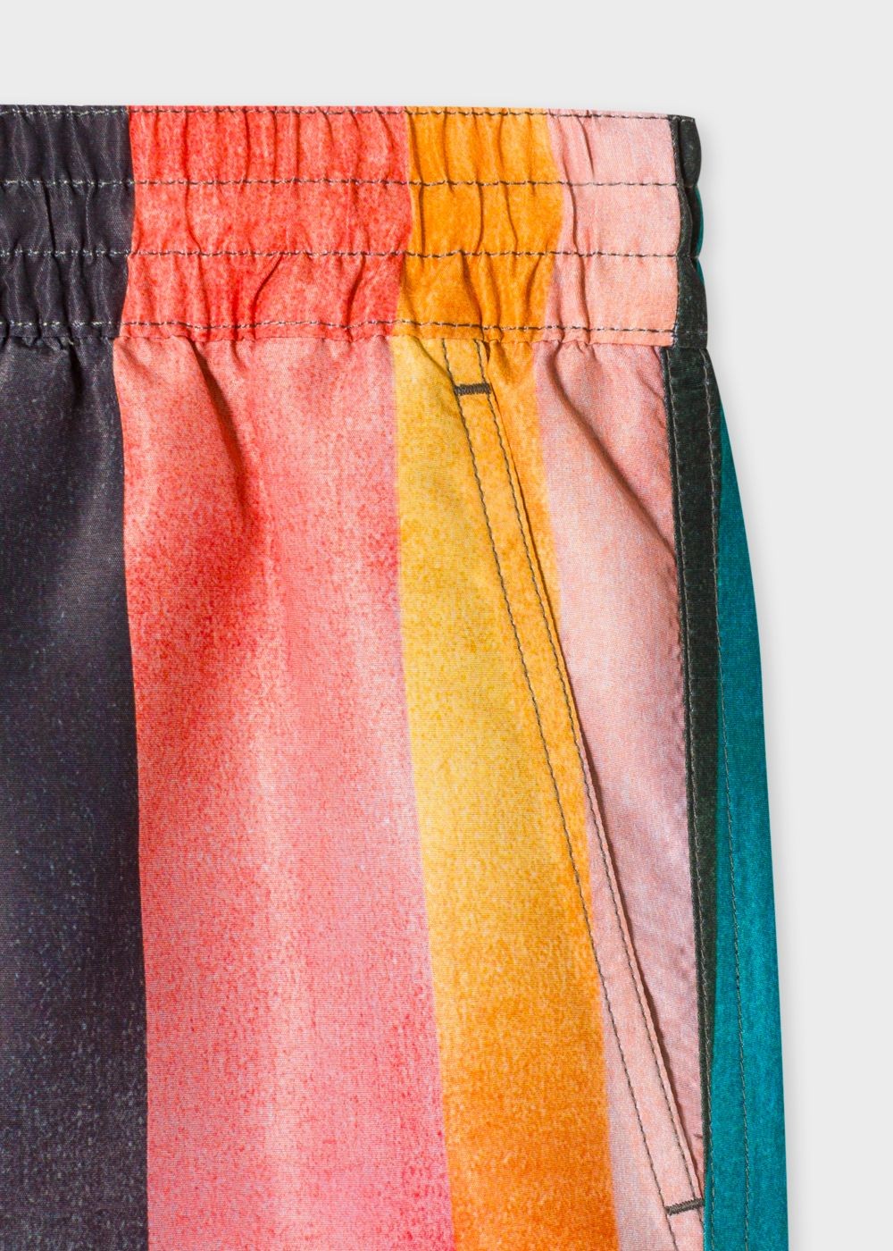 Paul Smith Men's 'artist Stripe' Print Swim Shorts