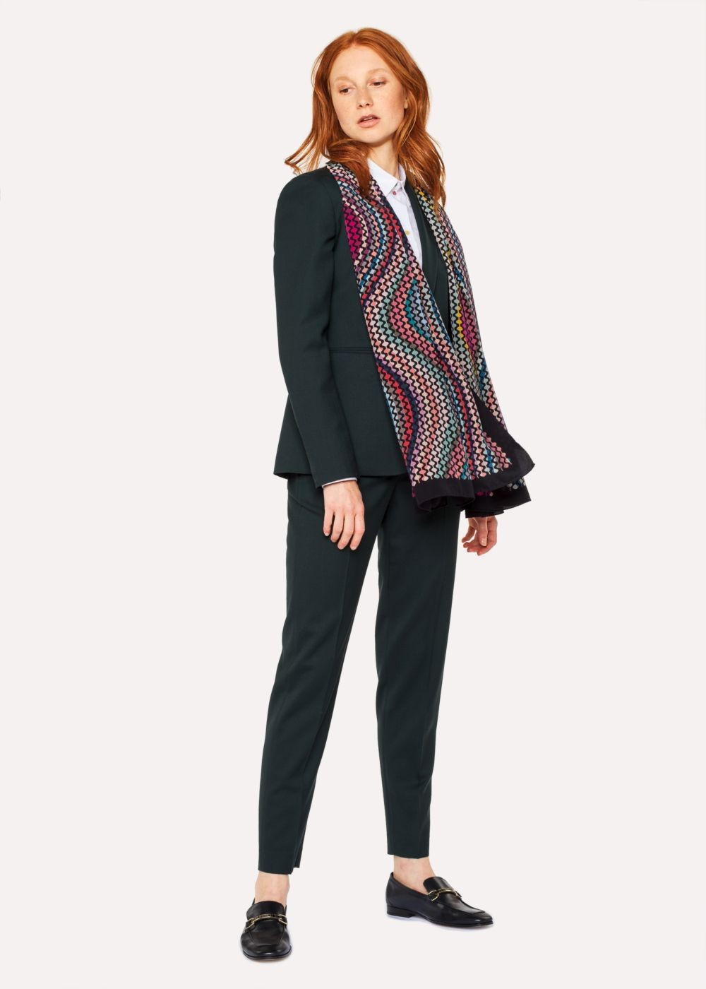 Paul Smith Women's Geometric 'swirl' Print Silk Scarf