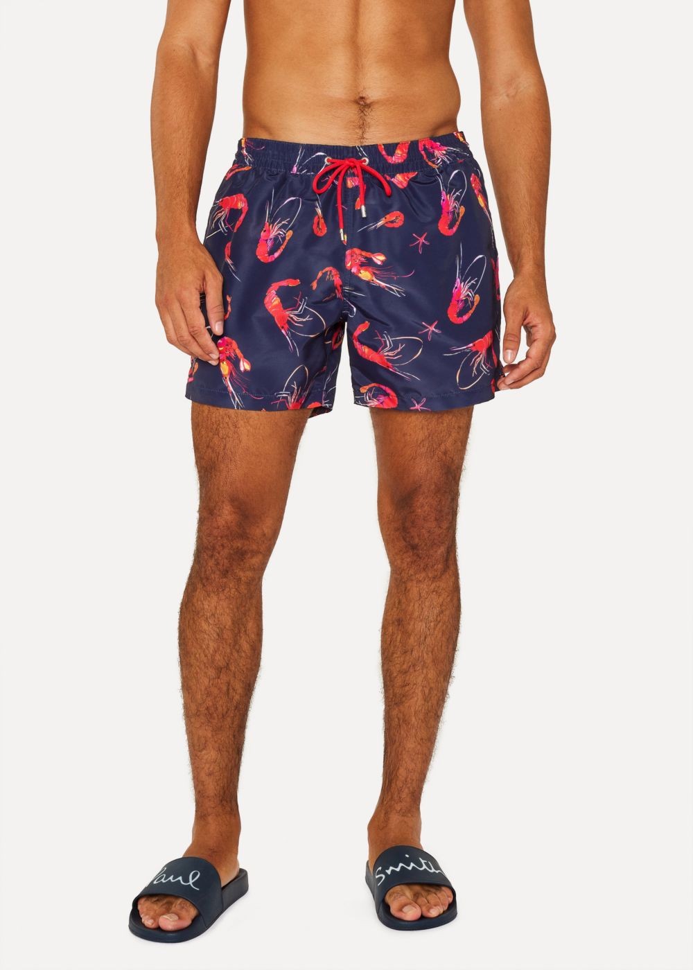Paul Smith Men's Navy 'prawn' Print Swim Shorts