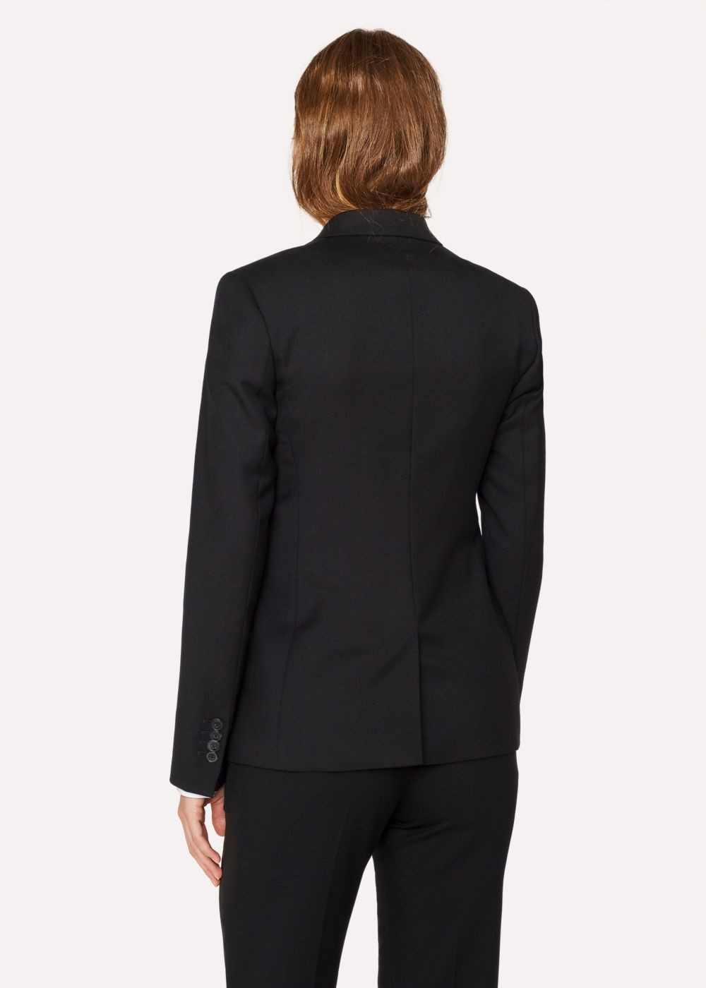 Paul Smith A Suit To Travel In - Lady's Black One-Button Wool Blazer