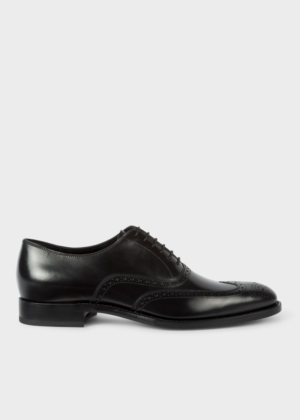 Paul Smith Mens's Black Calf Leather 'clifton' Brogues Sneakers