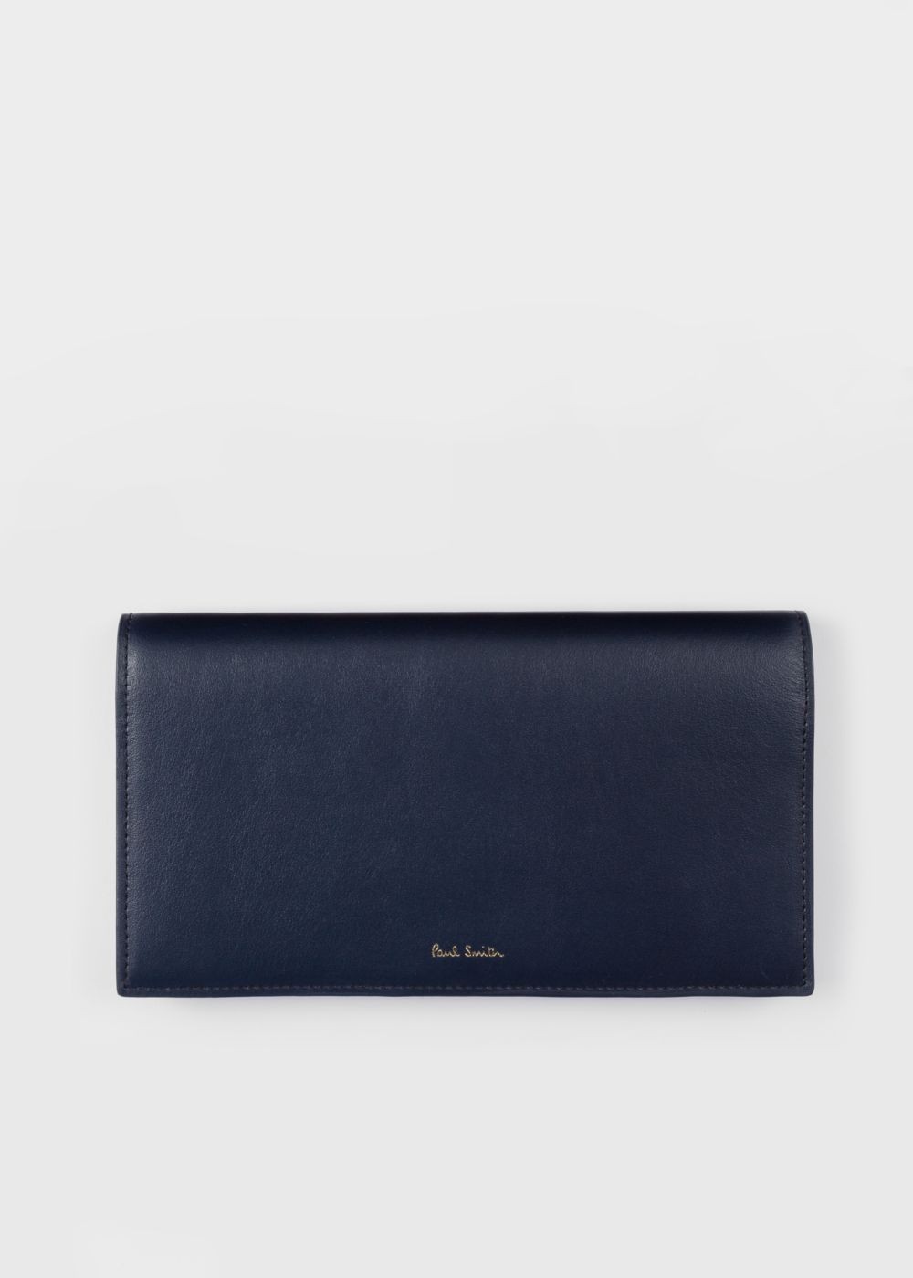 Paul Smith Women's Navy 'concertina Swirl' Tri-Fold Leather Wallet
