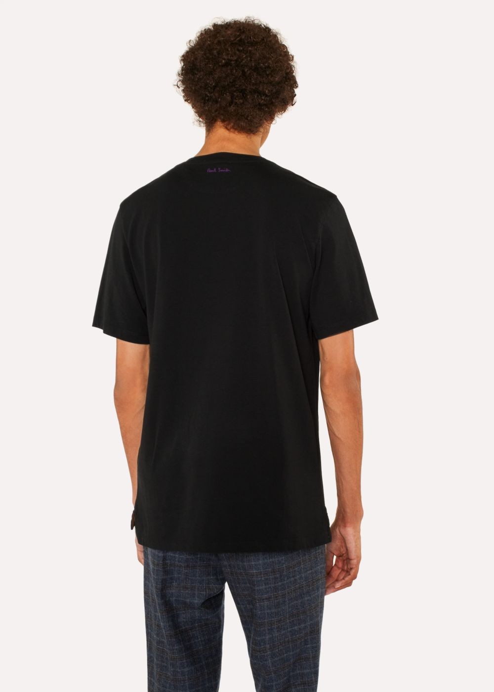 Paul Smith Men's Slim-Fit Black 'dreamer' Print Tshirt
