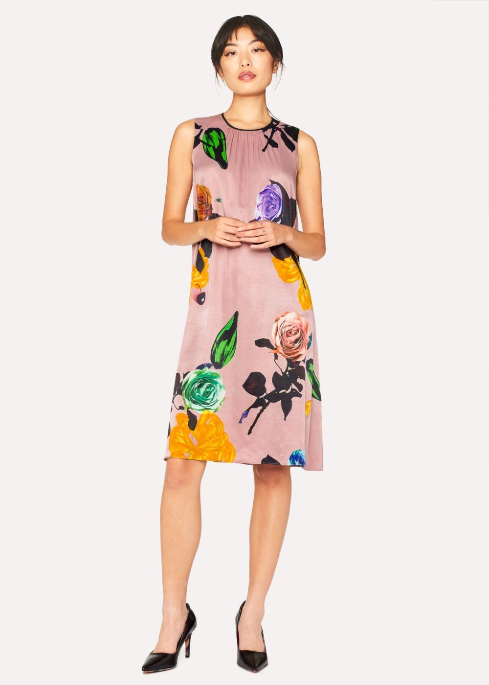 Paul Smith Women's Pink 'rose' Print Dress