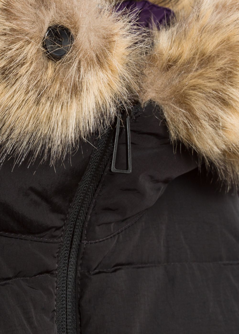 Paul Smith Mens's Black Down-Filled Jackets With Faux Fur Hood Detail