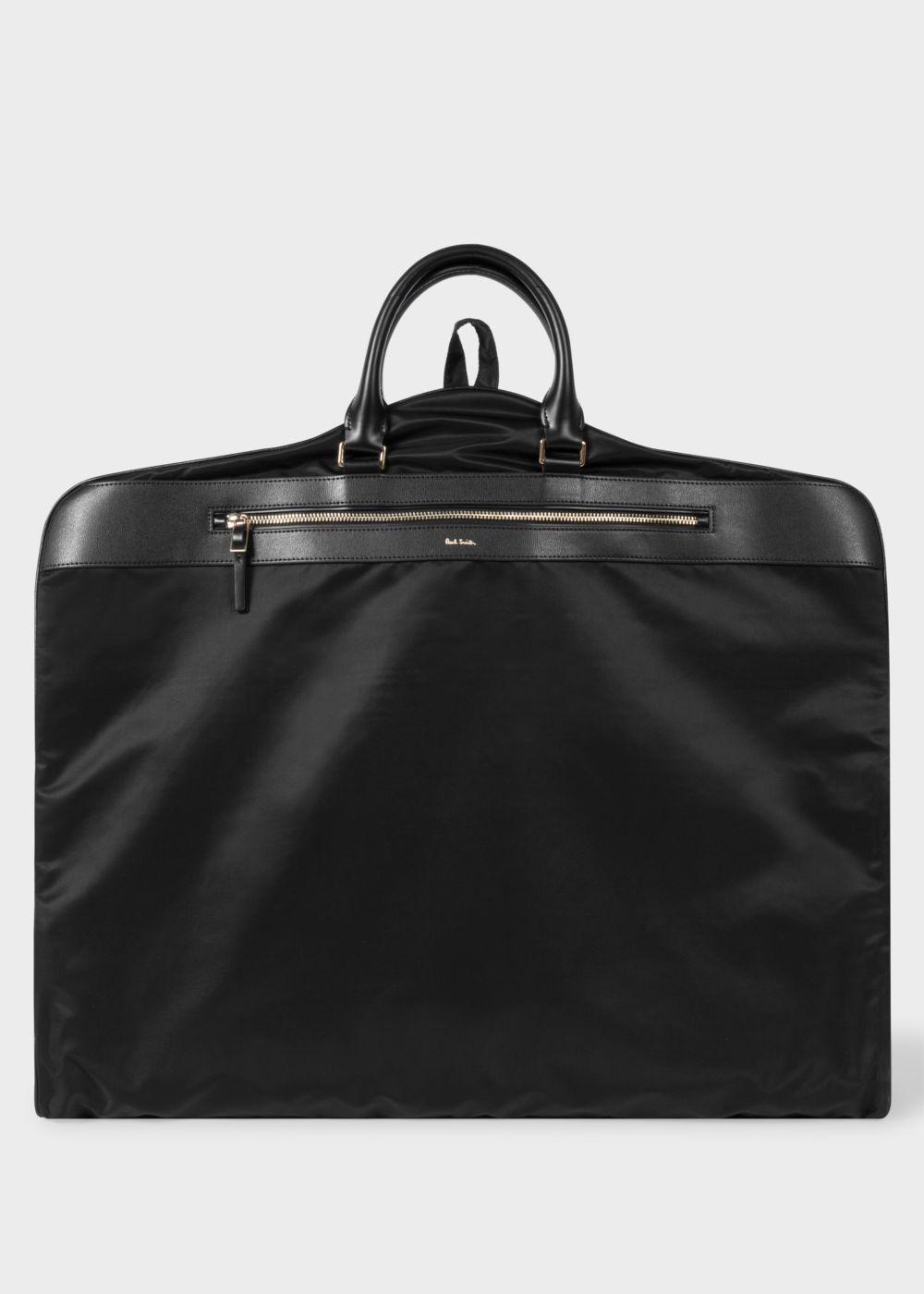Paul Smith Men's Black Suit Carrier With Leather Trims