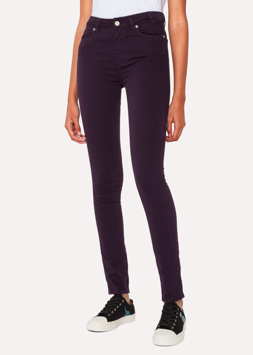Paul Smith Lady's Skinny-Fit Aubergine Denim Jeans