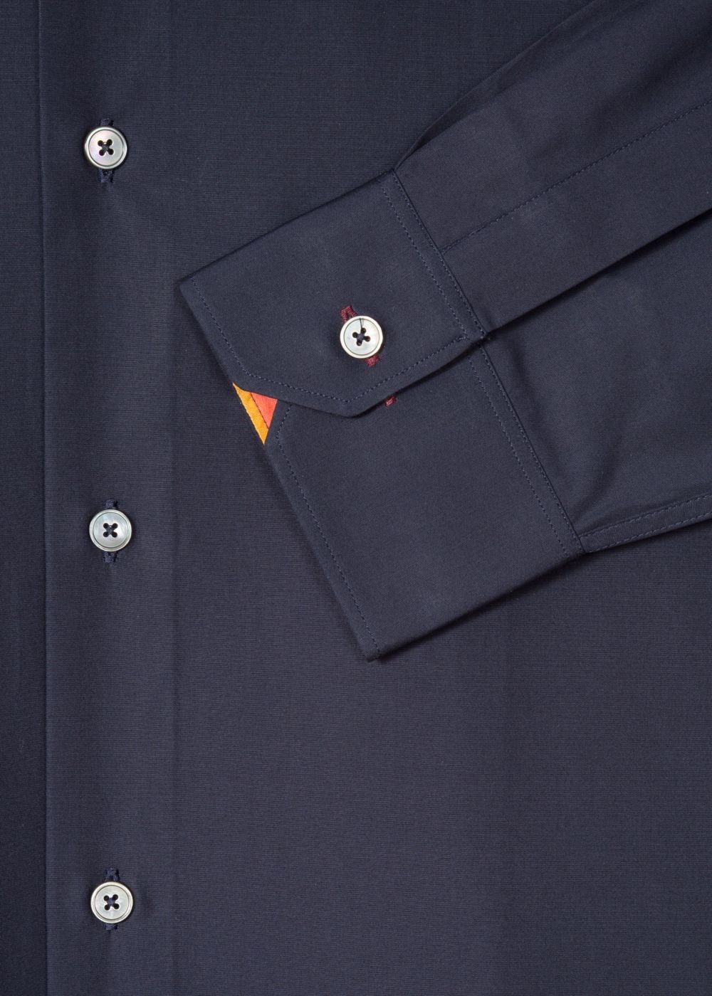 Paul Smith Men's Classic-Fit Dark Navy Cotton 'artist Stripe' Cuff T-Shirt