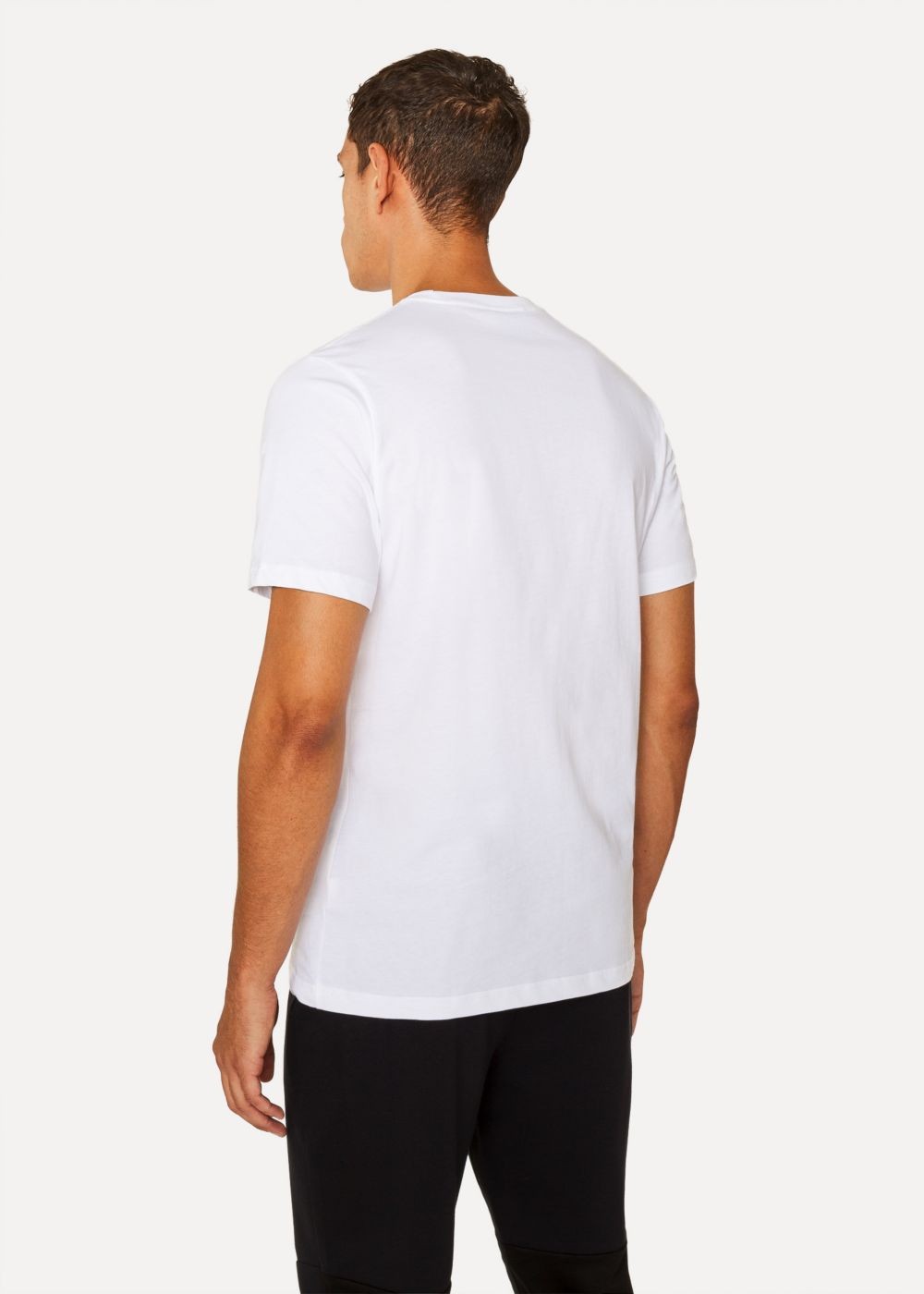 Paul Smith Men's White Embroidered Zebra Organic-Cotton T-Shirts