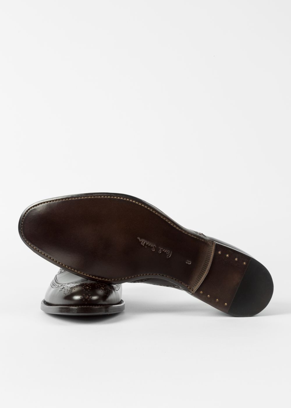 Paul Smith Mens's Dark Brown Calf Leather 'clifton' Brogues Trainers
