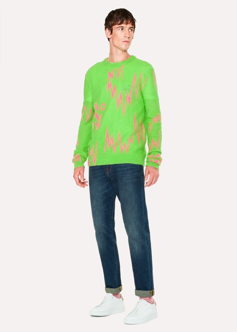 Paul Smith + The Chemical Brothers For Hingston Studio - Green 'born In The Echoes' Sweater Mens