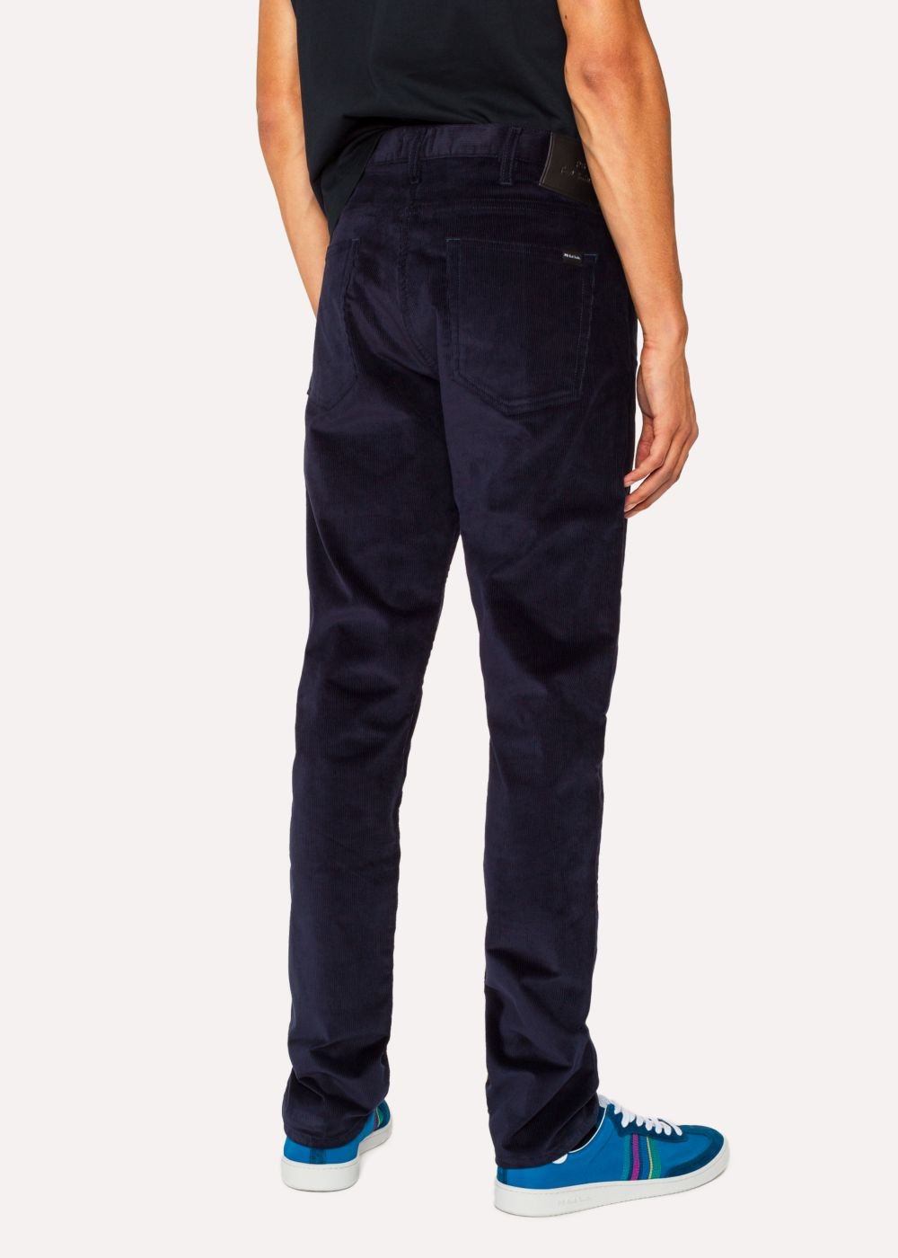 Paul Smith Men's Tapered-Fit Navy Corduroy Pants