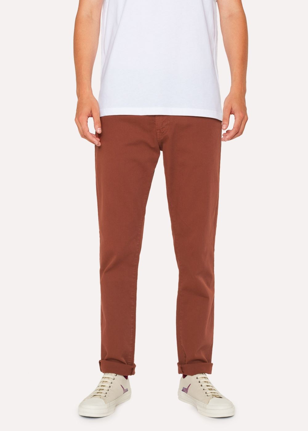 Paul Smith Men's Tapered-Fit Rust Garment-Dye Jeans