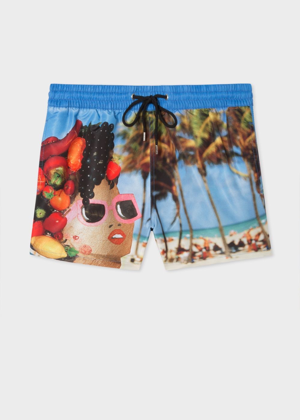 Paul Smith Men's Blue Martin Parr 'beach' Print Swim Shorts