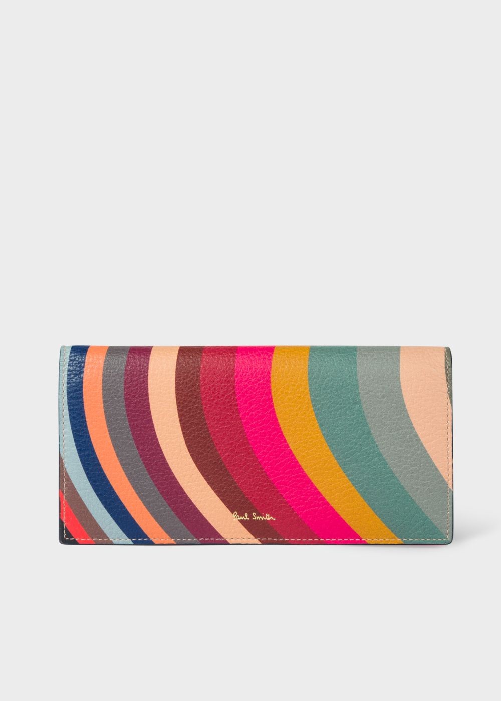 Paul Smith Lady's 'swirl' Print Leather Tri-Fold Wallet