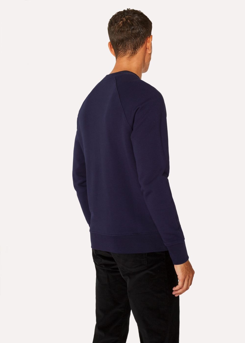 Paul Smith Men's Navy Cotton Raglan Sweatshirt