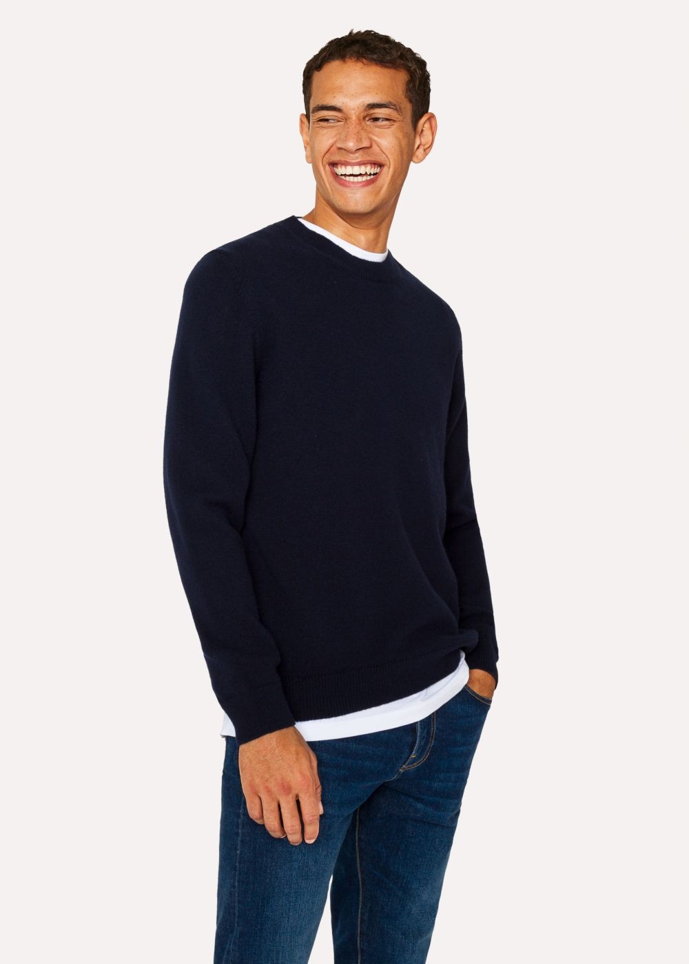 Paul Smith Men's Dark Navy Lambswool Sweater