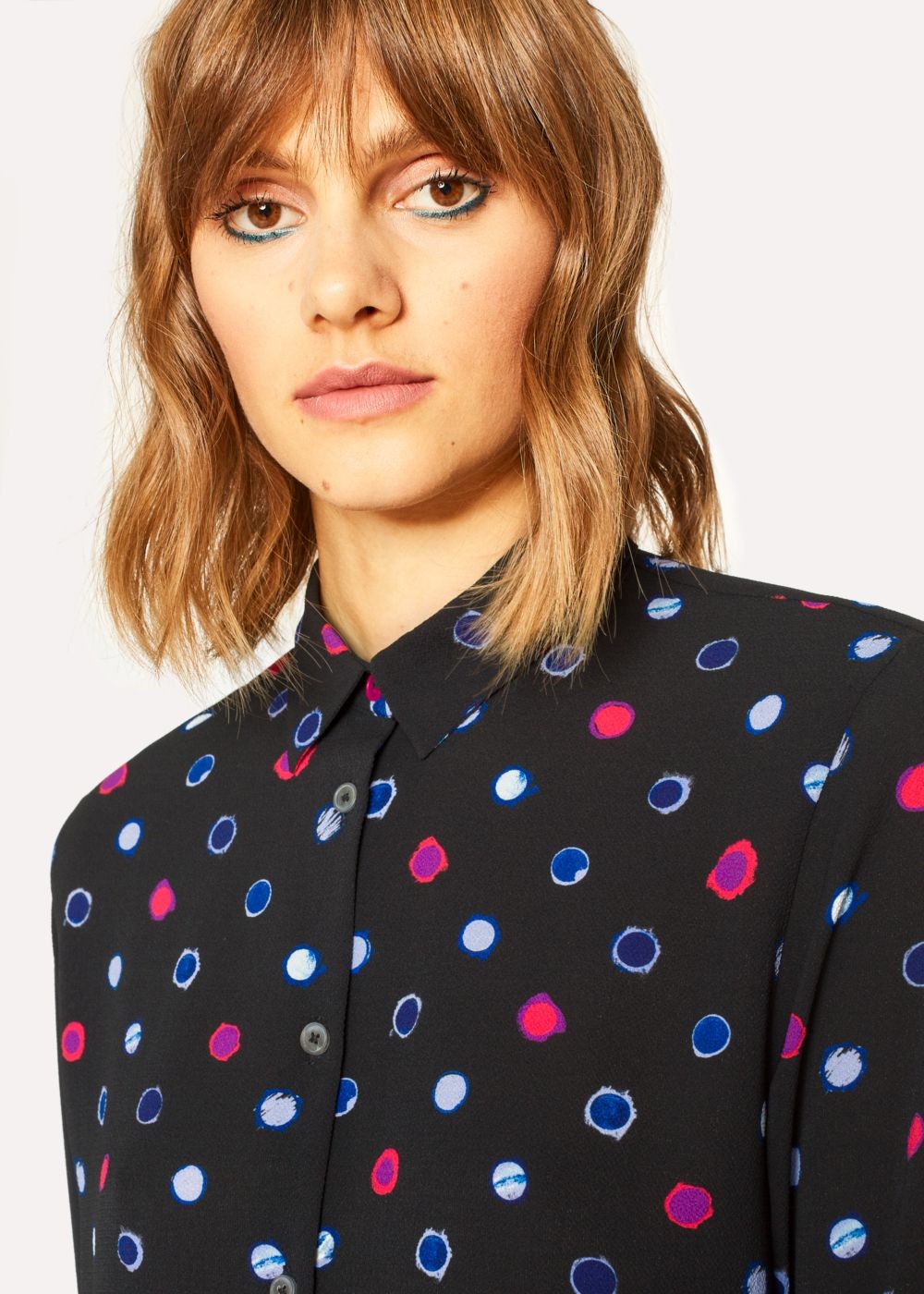 Paul Smith Women's Black 'scribble Spot' Shirts