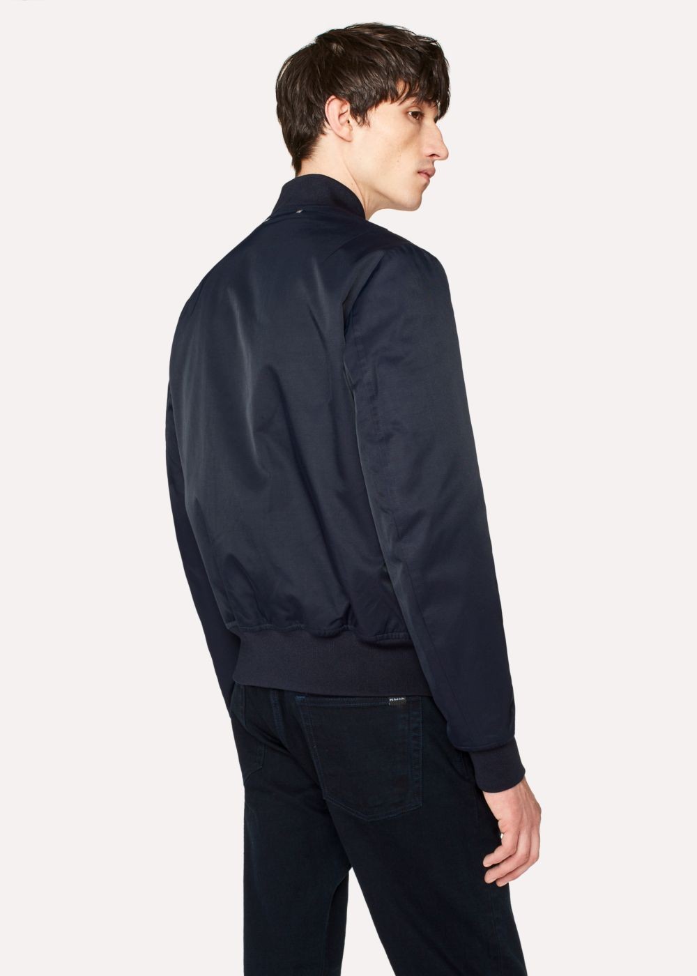 Paul Smith Men's Navy Cotton-Blend Wadded Bomber coat