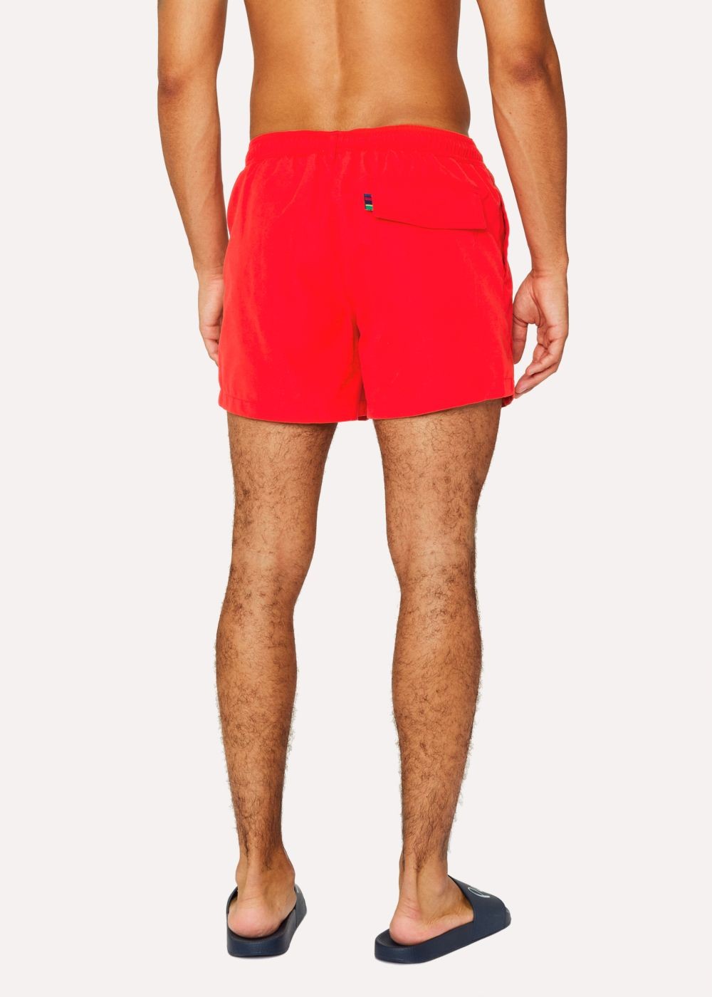 Paul Smith Men's Red Zebra Logo Swim Shorts
