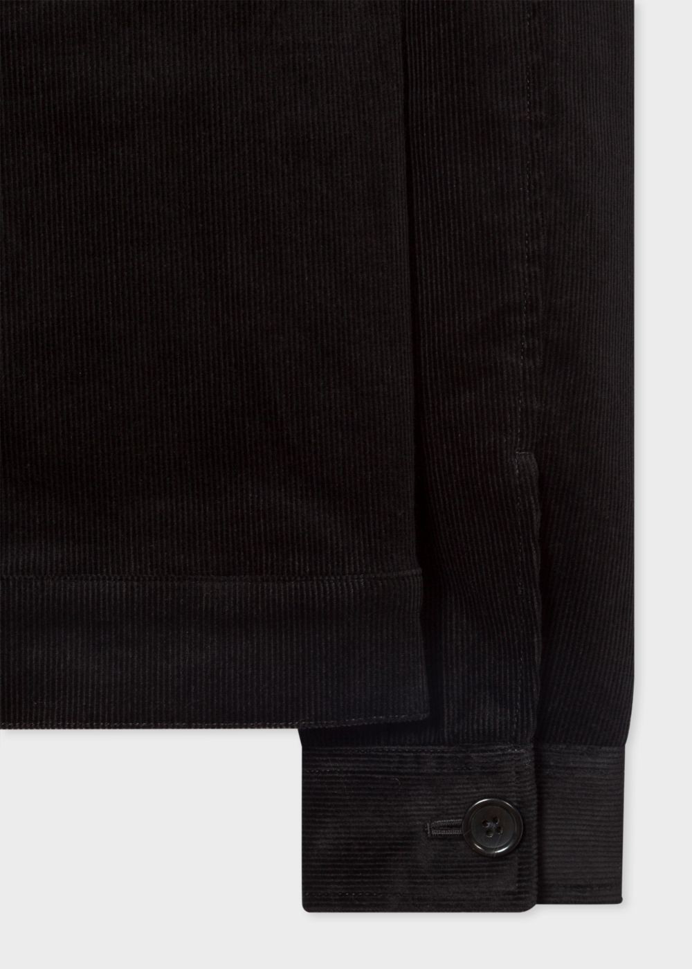Paul Smith Mens's Black Corduroy Stretch-Cotton Patch-Pocket Coats