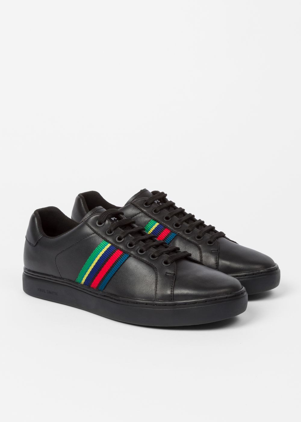 Paul Smith Men's Black Calf Leather 'lapin' Sneakers