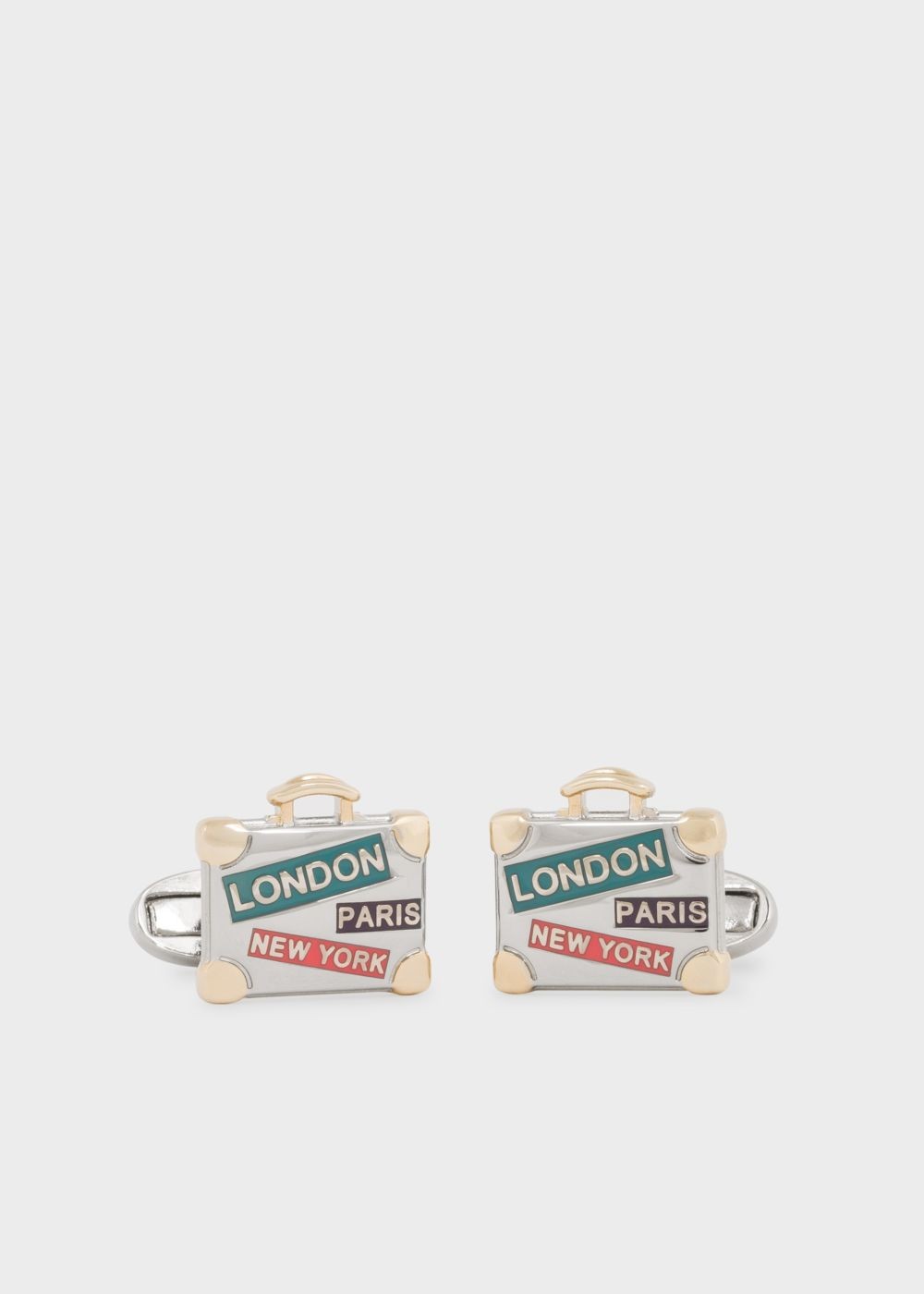 Paul Smith Men's Gold 'suitcase' Cufflinks