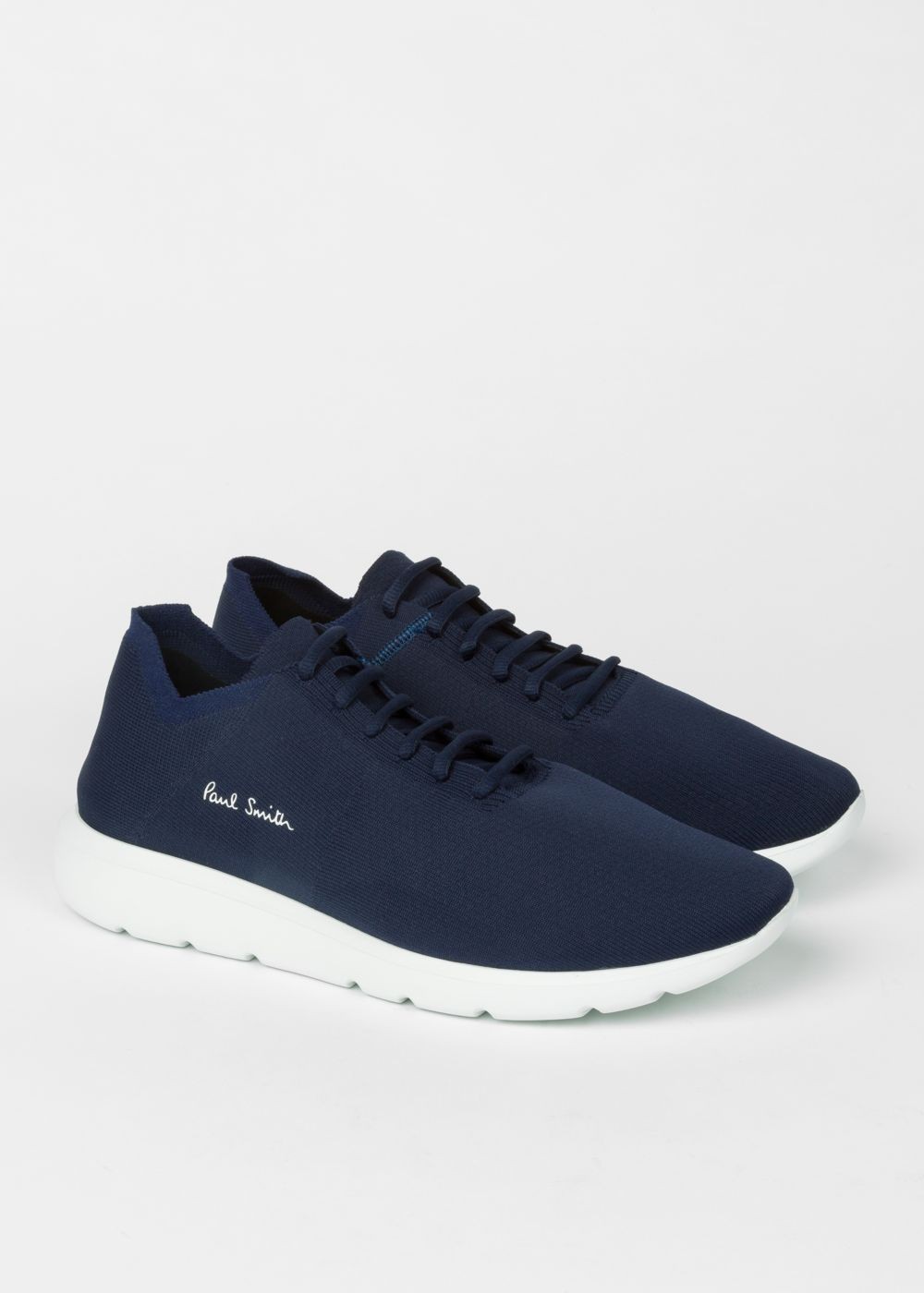 Paul Smith Men's Navy 'gear' Knitted Sneaker
