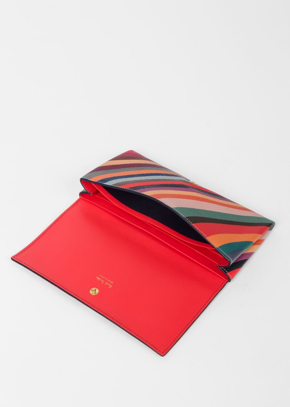 Paul Smith Lady's 'swirl' Print Leather Tri-Fold Wallet