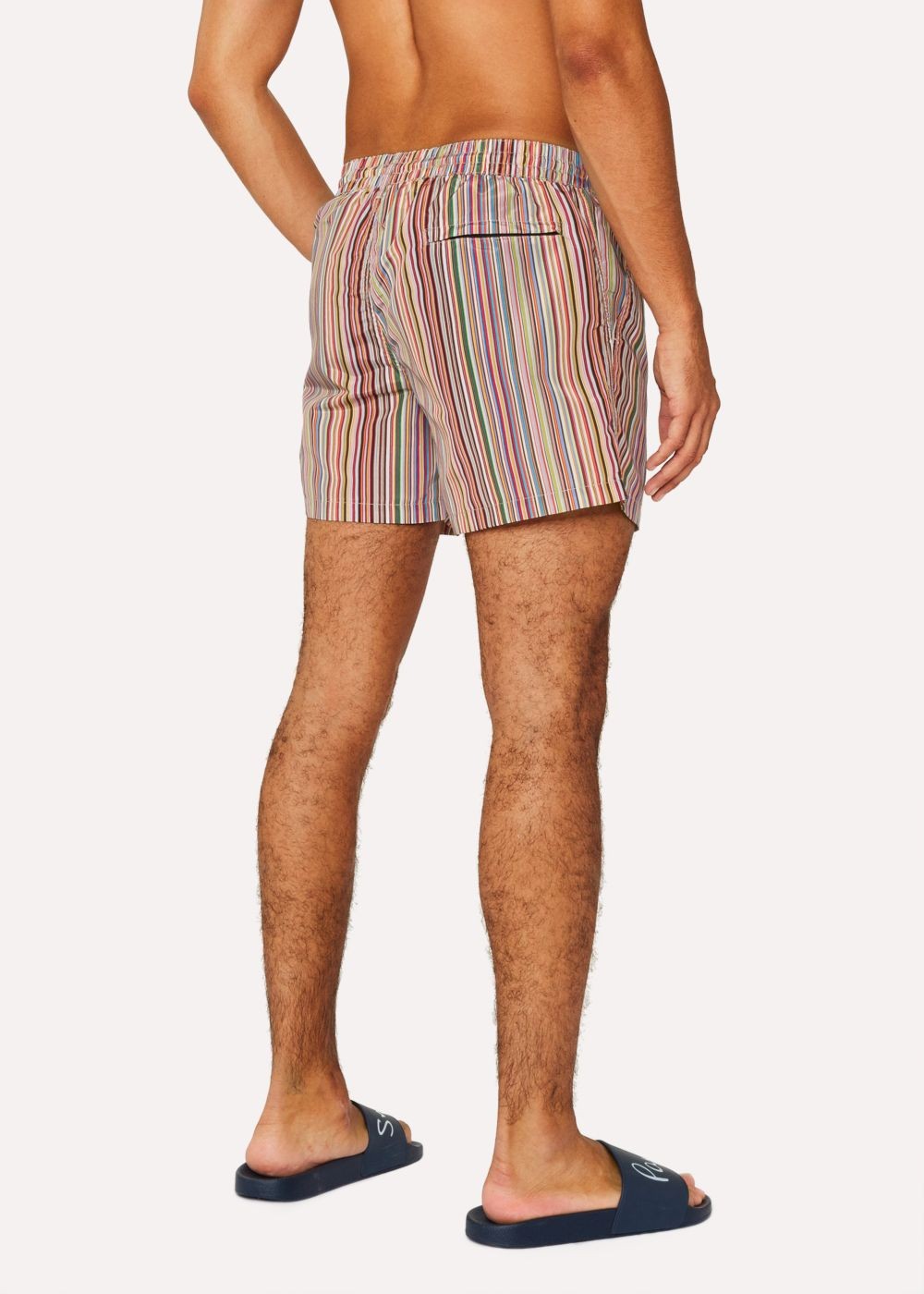 Paul Smith Men's 'signature Stripe' Print Swim Shorts
