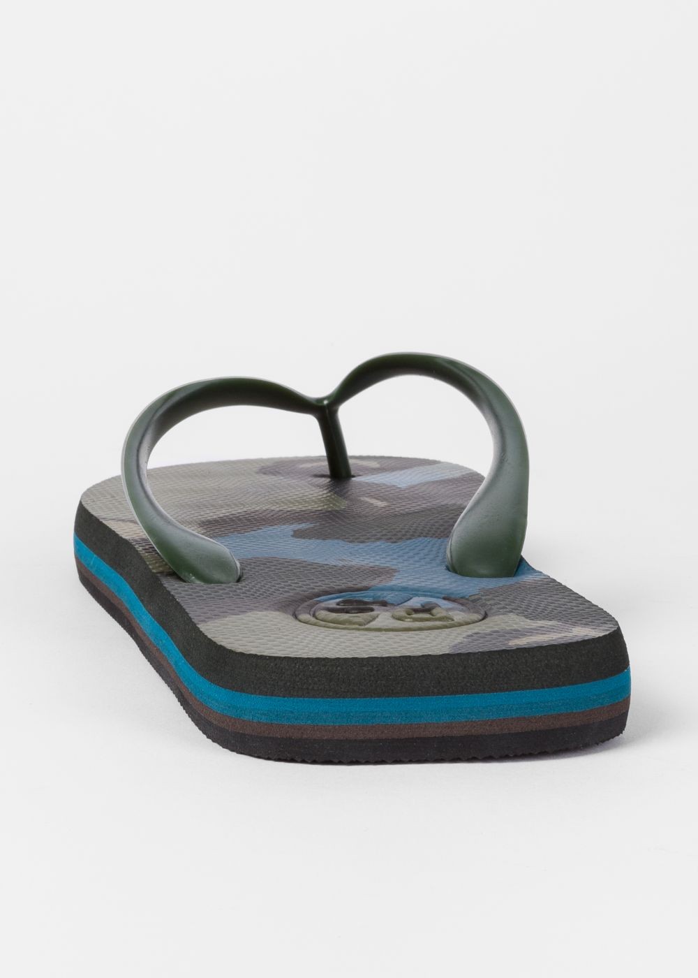Paul Smith Mens's Khaki Camouflage 'dale' Flip Flops
