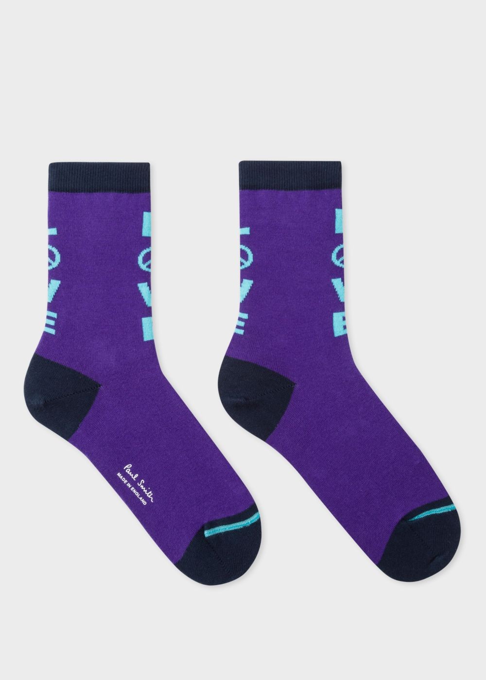 Paul Smith Women's Purple 'love' Socks