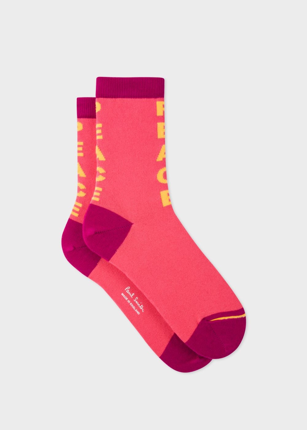 Paul Smith Womens's Pink 'peace' Socks