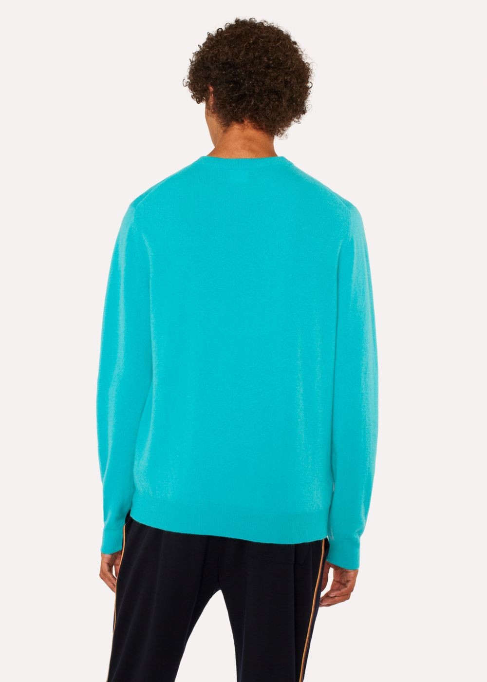 Paul Smith Mens's Turquoise Cashmere Crew Neck Sweater