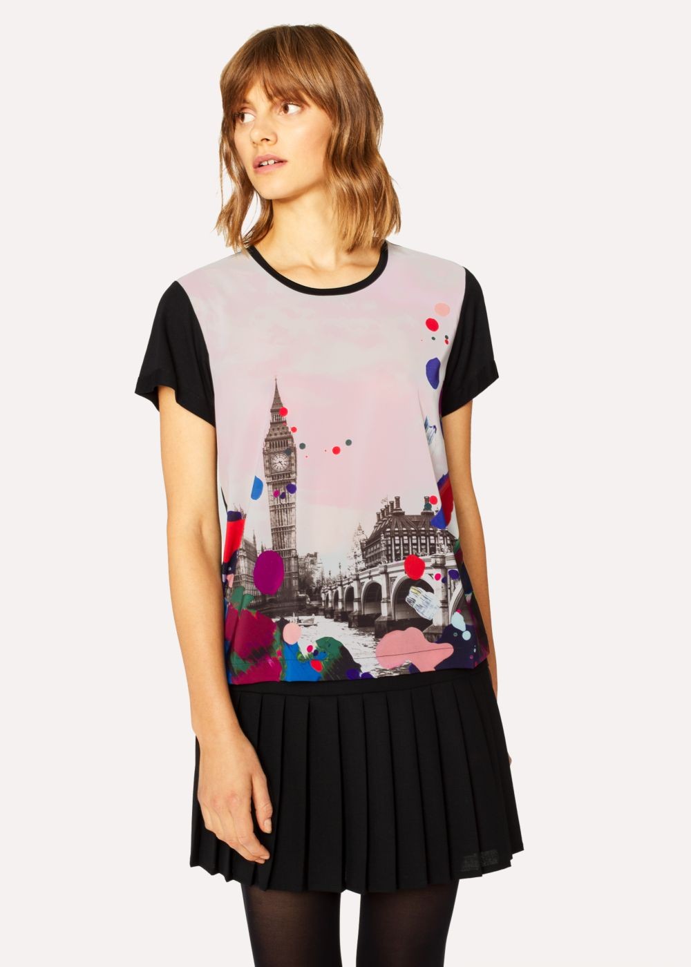 Paul Smith Womens's 'painted London' Print T-Shirts